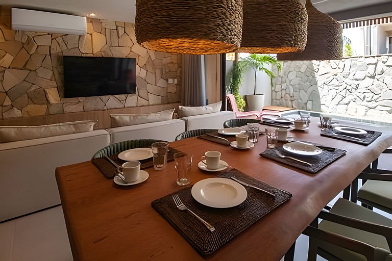 Casa 3 Suítes Piscina e Hidro para até 9 pessoas