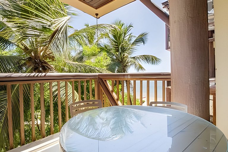 Beachfront Apartment in a Condo with Balcony