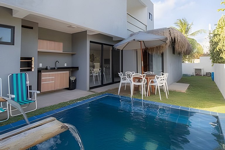 Casa Milagres 03 suítes - a 300m da Praia